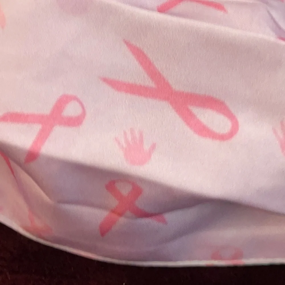 6/$20 New pink Breast Cancer ribbon face mask